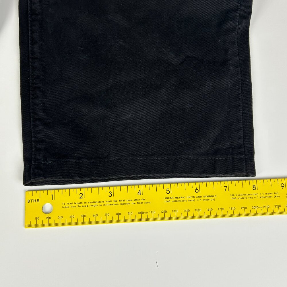 Umberto Bilancioni Jeans Mens EU 50 US 32x26.5 Italy Black Baggy Taper High Rise - Picture 8 of 15